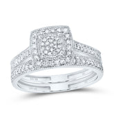 1/3CTW-DIA NK FASHION SQUARE BRIDAL SET